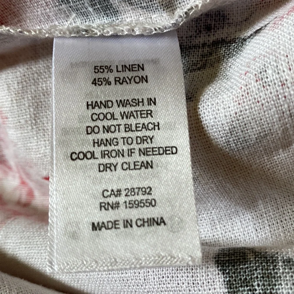 House of Harlow 1960 NWT Linen Blend Floral Adjustable Tie Maxi Dress Size Large - Picture 13 of 16